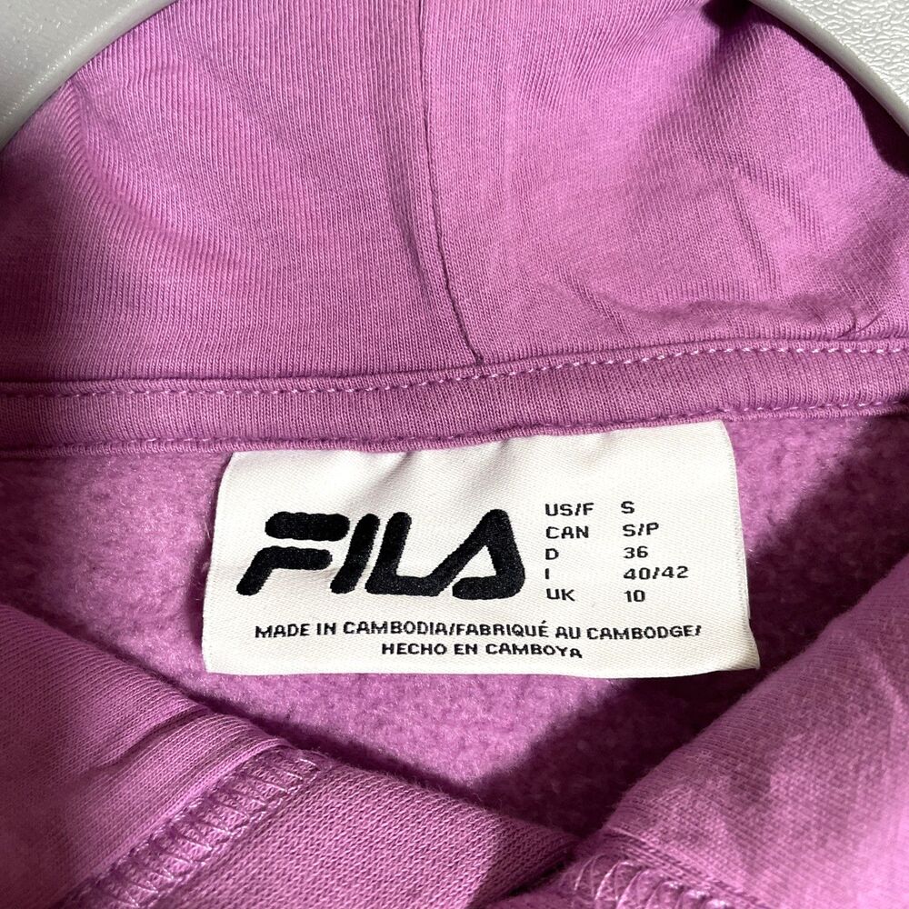Fila Adult Women's Purple Sweatshirt Pullover Hooded Sz Small Athletic Sportwear - Picture 3 of 7